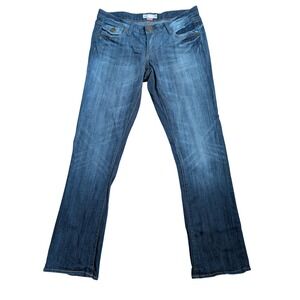 Y2K Low Rise Bootcut Jeans 6 Curvy Fit Boho Hippie Festival Casual‎ Blue Denim